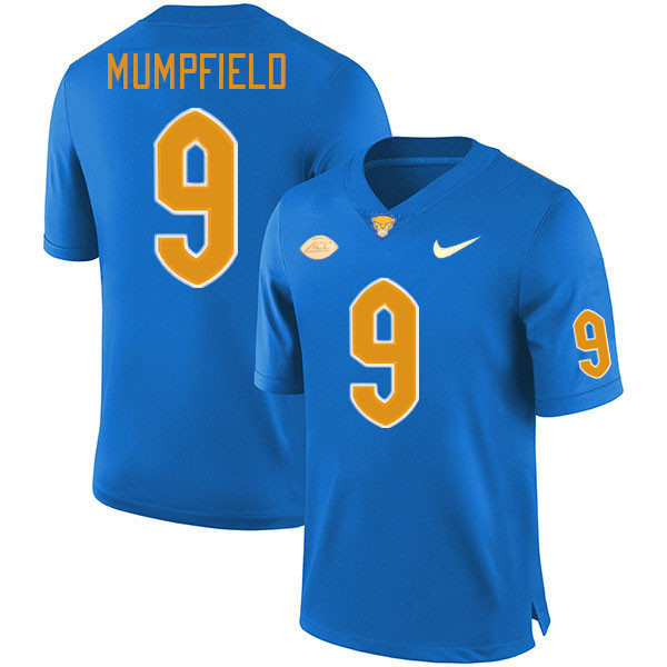 Pitt Panthers #9 Konata Mumpfield College Football Jerseys Stitched Sale-Royal